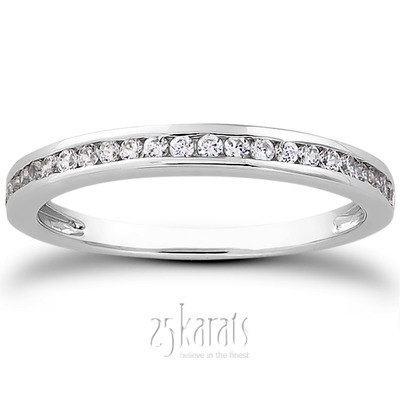 Beautiful Channel Set Diamond Bridal Ring (0.23 ct.tw) - view 8