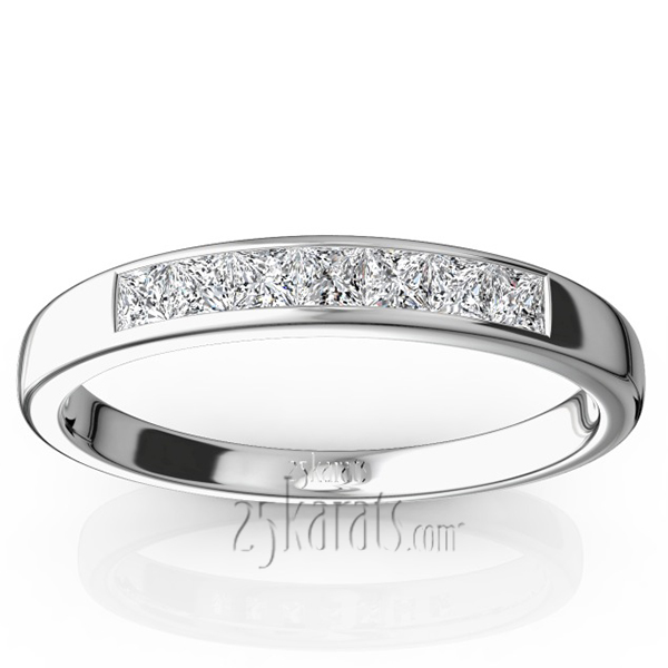 Newly Designed 7 Stone Princess Cut Diamond Anniversary Band (1/5 ct. tw.) - view 6