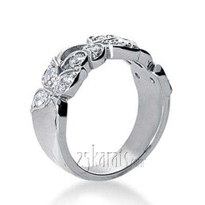 Elegant Leaf Design Diamond Fancy Ring (0.33 ct.tw) - view 4 of 6