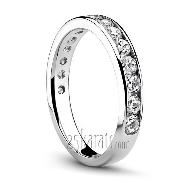 Channel Set Diamond Anniversary Band (0.75ct. t.w.) - view 1