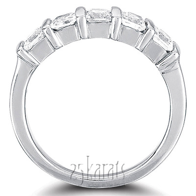 5 Stone Contemporary Bar Set Princess Cut Women Diamond  Ring (1/4 ct. tw.) - view 4