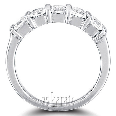 5 Stone Contemporary Bar Set Princess Cut Women Diamond  Ring (1/4 ct. tw.) - view 4 of 6