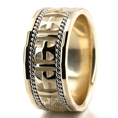 Braided Handcrafted Christian Wedding Ring  - view 7 of 9