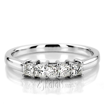 Traditional Basket Setting Princess Cut Woman Diamond Ring (3/4 ct. tw.) - view 7 of 8