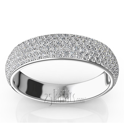 Elegant Micro Pave Set Woman Anniversary Band (3/4 ct. tw.) - view 7 of 8