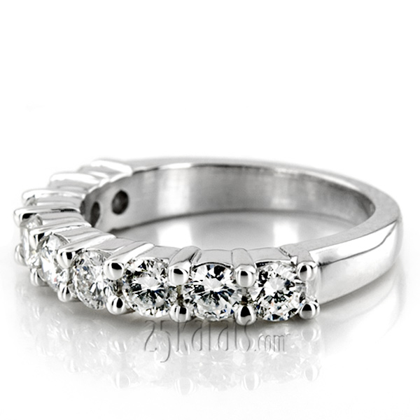 9 Stone Round Cut Diamond Woman Band (1 1/3 ct. tw.) - view 2