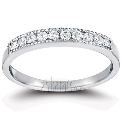 Channel Set Round Cut Diamond Wedding Band (0.25 ct.tw) - view 5 of 8