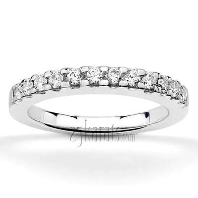 Shared Prong Set Diamond Wedding Band (0.42ct. tw) - view 5 of 5