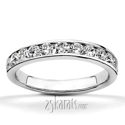 Channel Set Diamond Anniversary Band (0.75ct. t.w.) - view 4 of 6