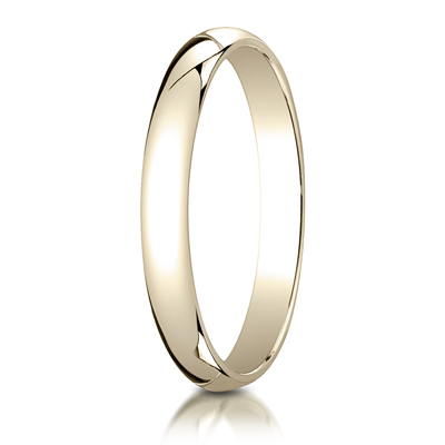 Benchmark Plain Half-Round Dome Wedding Band - view 5