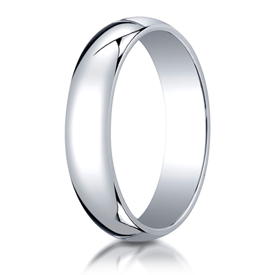 Benchmark Plain Half-Round Dome Wedding Band - view 7