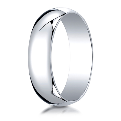 Benchmark Plain Half-Round Dome Wedding Band - view 9