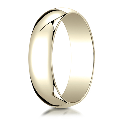 Benchmark Plain Half-Round Dome Wedding Band - view 10