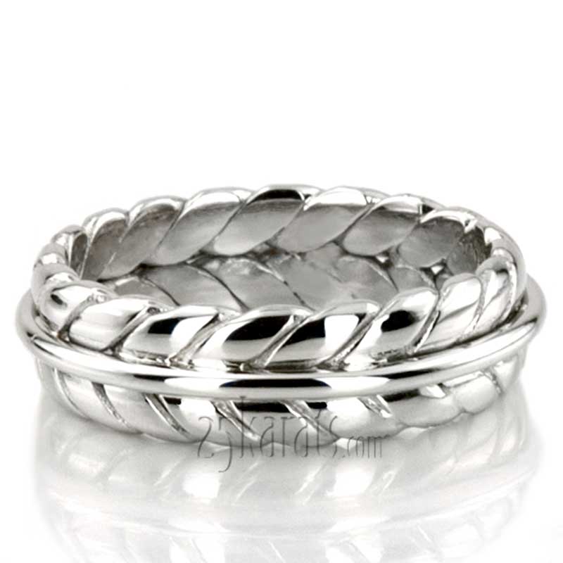 Double Braided Wedding Band - view 3