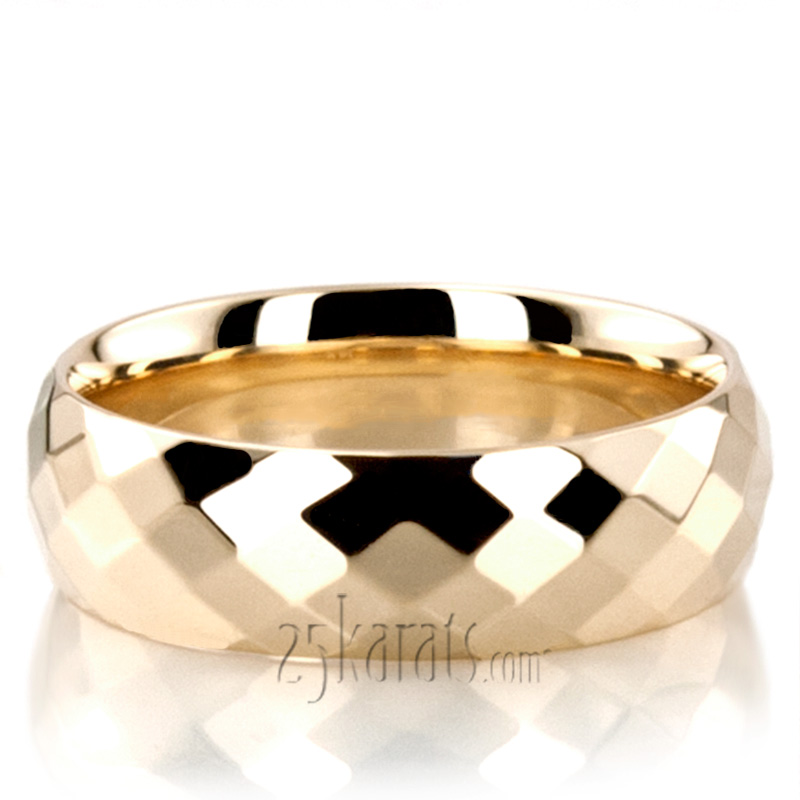 Diamond Cut Basic Wedding Ring  - view 5