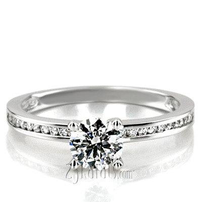 Classic Channel Set Petite Diamond Engagement Ring (0.15 t.c.w.) - view 3 of 30