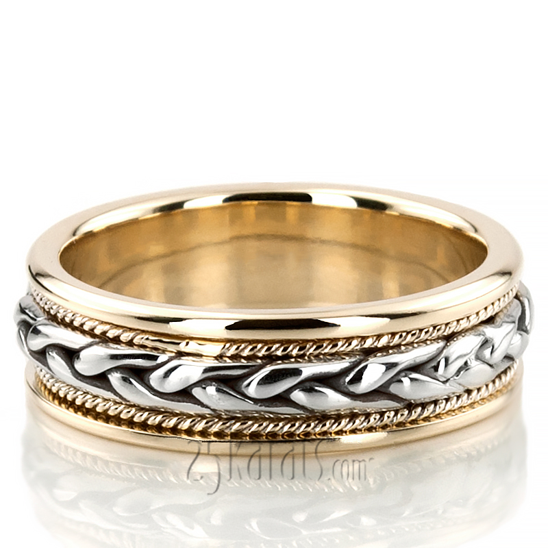 Braided Handmade Wedding Ring  - view 9