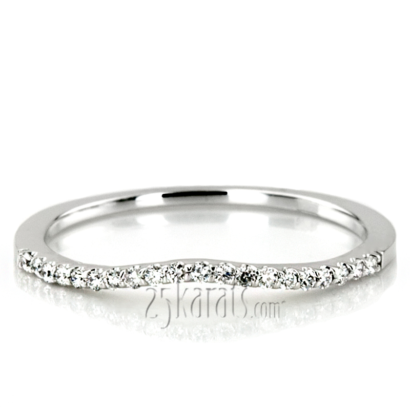 Elegant Prong Set Diamond Matching Band (0.15 ct. tw.) - view 2