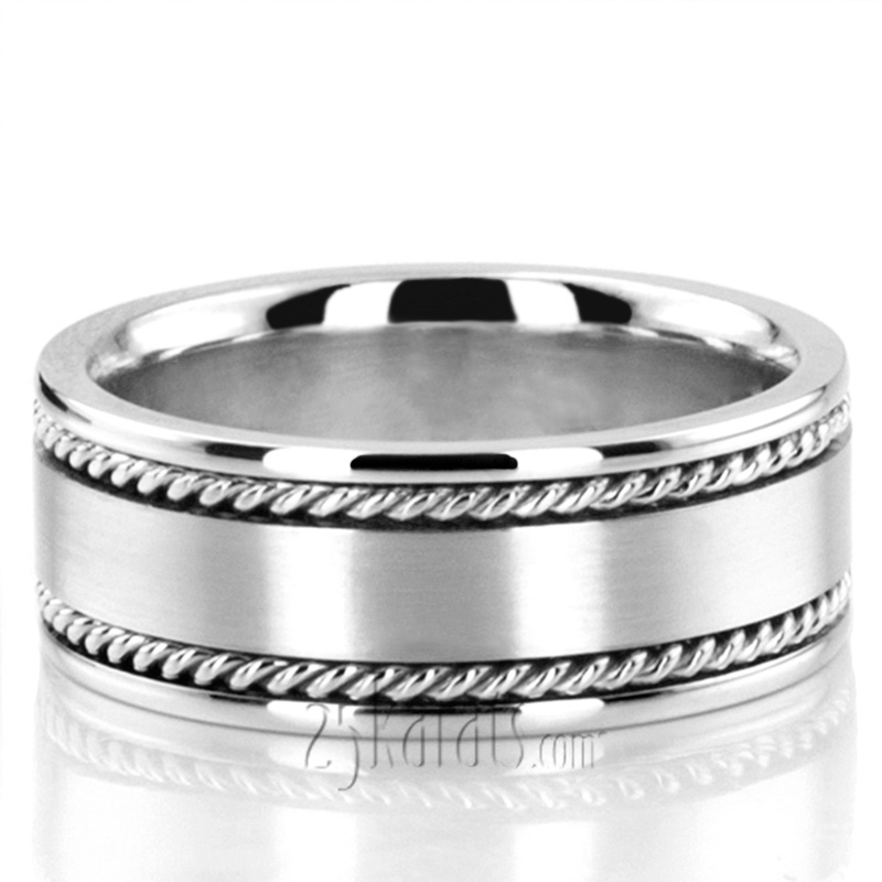 Bestseller Satin Hand Braided Wedding Ring  - view 3