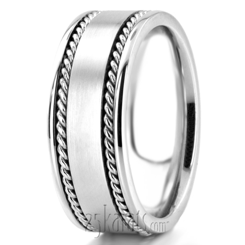 Bestseller Satin Hand Braided Wedding Ring  - view 4