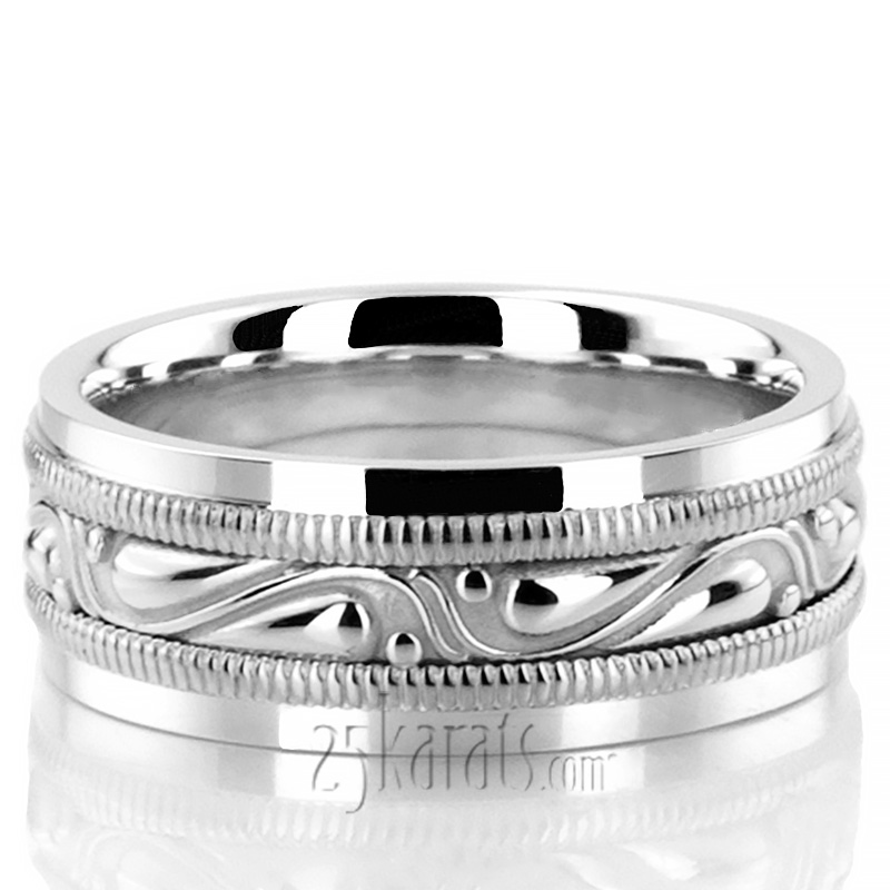 Hand Made Celtic Wedding Band - view 7