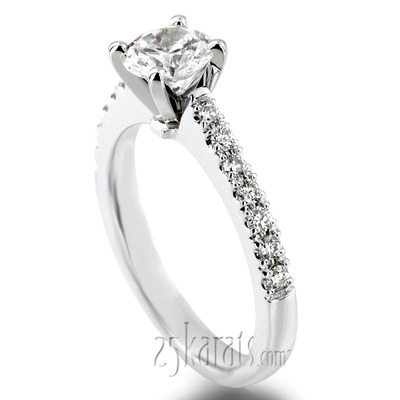 Novus Style Micro Pave Classic Diamond Engagement Ring (1/3 ct. t.w.) - view 1 of 7