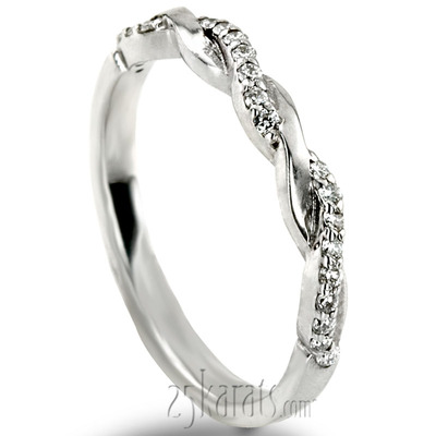 Twist Design Petite Diamond Band (1/6 ct. t.w.) - view 5 of 8