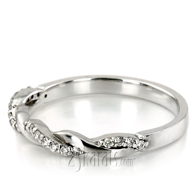 Twist Design Petite Diamond Band (1/6 ct. t.w.) - view 7