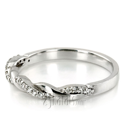 Twist Design Petite Diamond Band (1/6 ct. t.w.) - view 7 of 8