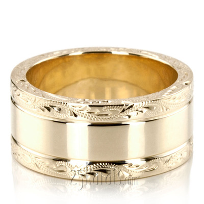 Fancy Wedding Bands For Sale | Carved Wedding Bands | Gold Rings - page 2