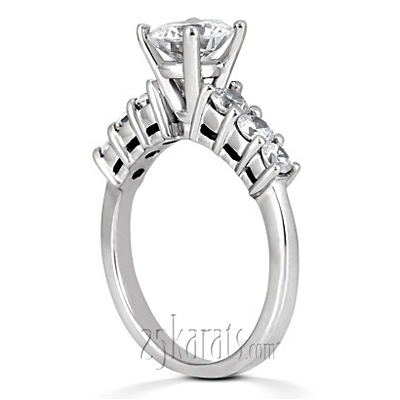 Round Cut Prong Set Open Basket Diamond Engagement Ring (0.58 ct.tw.) - view 1 of 3