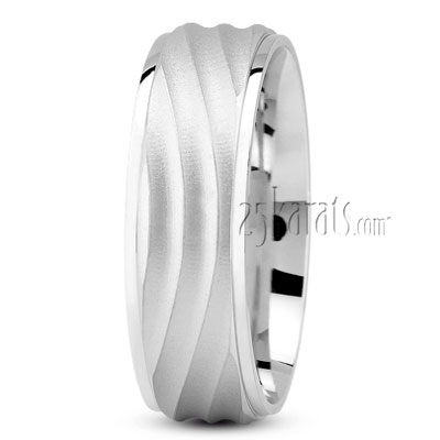 Ultimate Wave Design Wedding Band - view 2