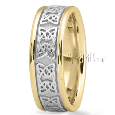 Knot Motif Handcrafted Wedding Ring - view 4