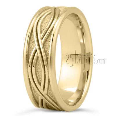 Twist Design Wedding Band - view 2