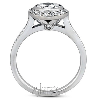 Designer Legacy Inspired Pave Set Diamond Engagement Ring (0.33 ct. tw.) - view 2 of 3