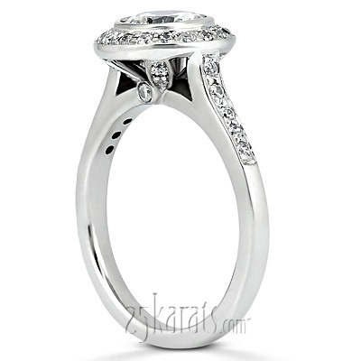 Designer Legacy Inspired Pave Set Diamond Engagement Ring (0.33 ct. tw.) - view 3