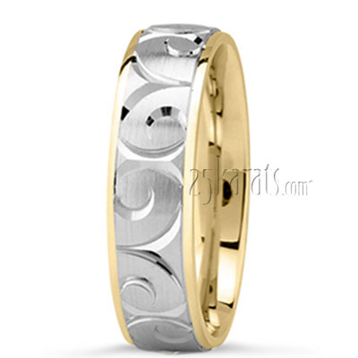 Spiral Cut Wedding Ring - view 4