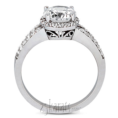 Prong Set Fancy Diamond Engagement Ring (0.42 ct.tw.)  - view 3