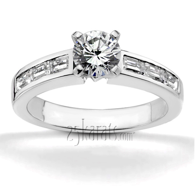 Straight Baguette Diamond Bridal Ring (0.36 ct. t.w..)