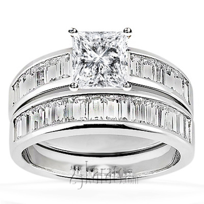 Elegant Channel Set Baguette Diamond Bridal Ring (0.56 ct. tw.) - view 2 of 2