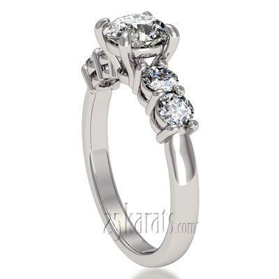 Timeless Basket Setting Diamond Engagement Ring (1/5 ct. t.w.) - view 3