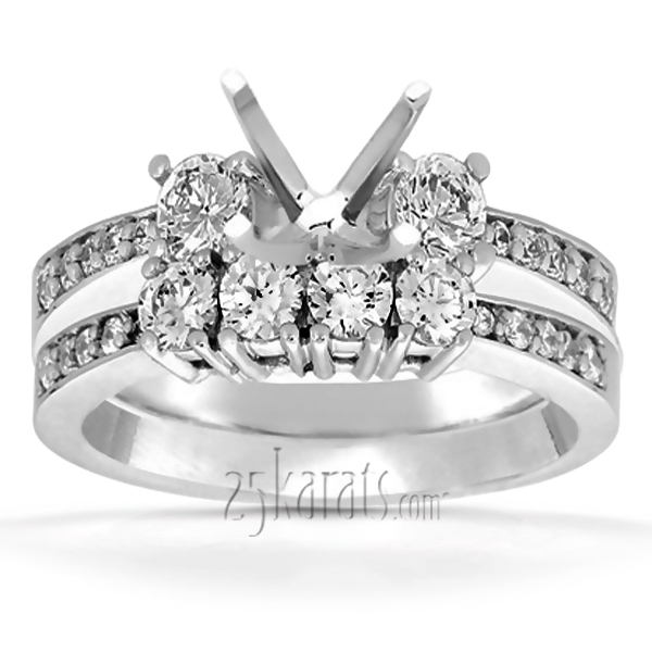 Round Cut Prong Set Diamond Engagement Ring (0.39 ct. tw.) - view 2