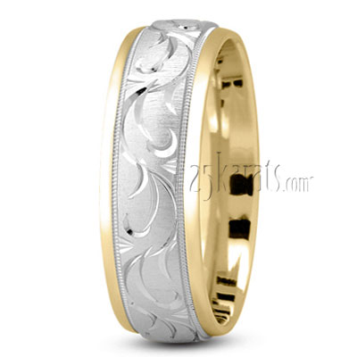 In Style Floral Wedding Band - view 4