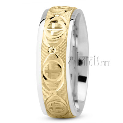 Refined Cross Wedding Ring - view 4