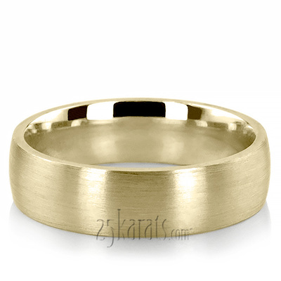 Satin Finish Plain Wedding Band - view 1 of 2