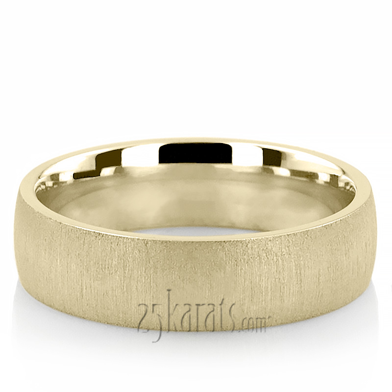 Cross-Satin Plain Wedding Ring - view 2