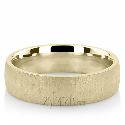 Cross-Satin Plain Wedding Ring - view 2 of 2