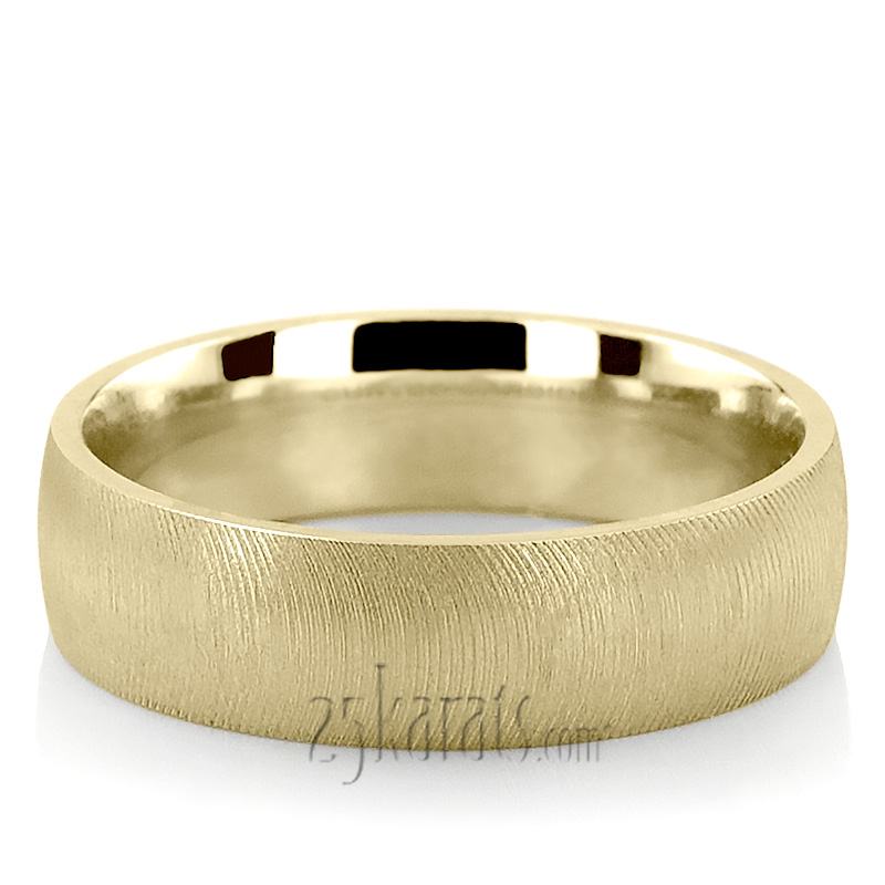 Curved Carbide Plain Wedding Band - view 2