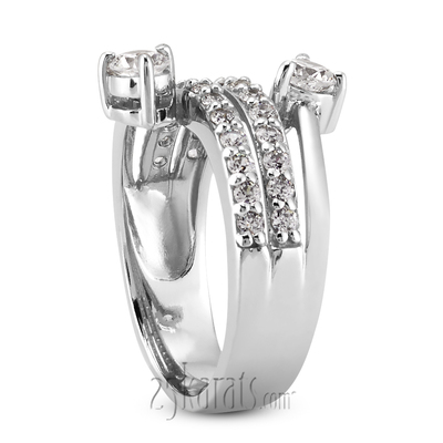 "You & Me" Two Stone Prong Set Fancy Diamond Ring (1.15ct tw) - view 1 of 6