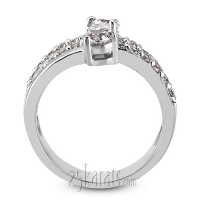 "You & Me" Two Stone Prong Set Fancy Diamond Ring (1.15ct tw) - view 2 of 6